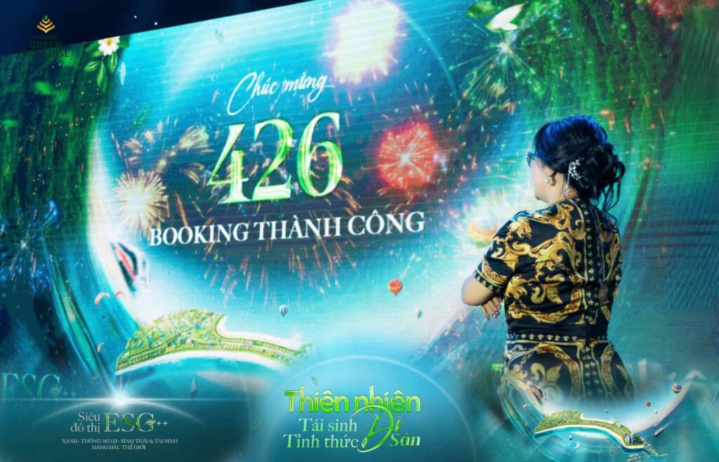 Sự kiện hành trình sống xanh - số booking thành ocong trong sự kiện