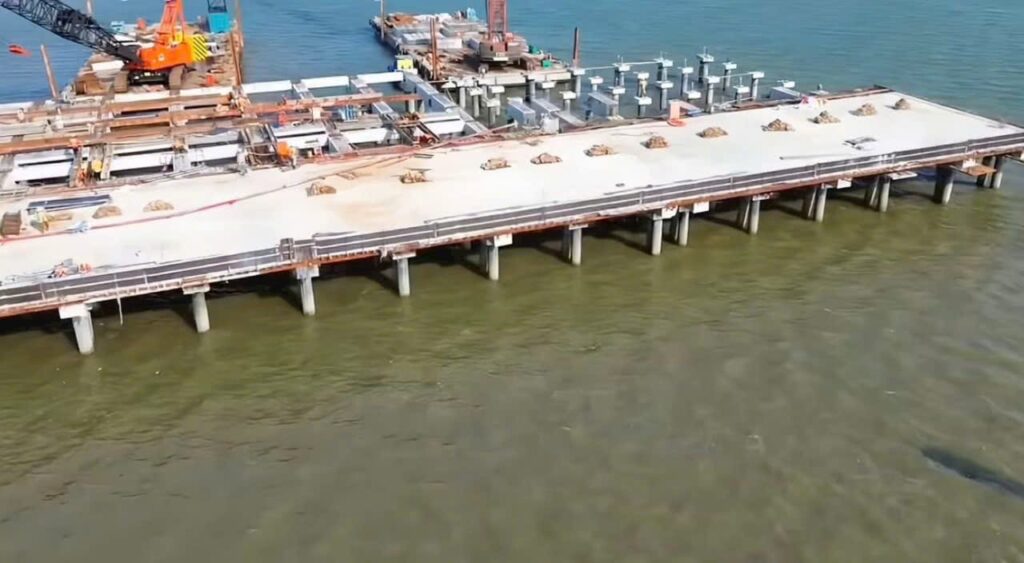 vinhomes cần giờ tháng 8-2025: hình ảnh cầu cảng